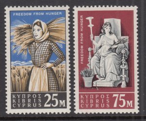 Cyprus 222-223 MNH VF