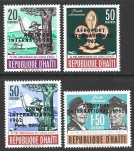 1962 Haiti Airmail International Airport Set #C196-C199 VF-NH-