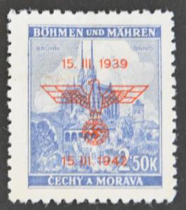 Czechoslovakia  Bohemia and Moravia Scott #61  UNUSED