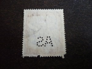 Stamps - Sudan - Scott# 23 - Used Part Set of 1 Perfin Stamp
