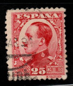 SPAIN Scott 411 Used Red Violet stamp control # on back