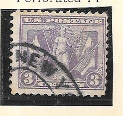 US# 537 3c Victory violet  (U) CV $3.25