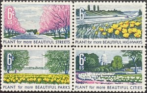 Scott #1365-1368 1969 6¢ Beautification of America MNH OG