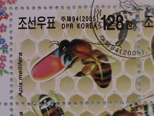 KOREA STAMP:2005-LOVELY KOREAN BEES CTO-NH- MINI SHEET