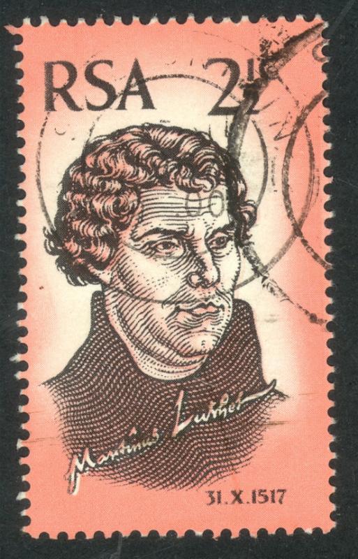 SOUTH AFRICA 1967 2 1/2c MARTIN LUTHER Issue Sc 343 VFU