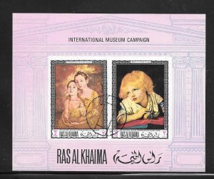 Ras Al Khaima 1968 Souvenir Sheet (12454)
