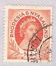 Rhodesia & Nyasaland 141 Used QEII 1954 (BP3141)