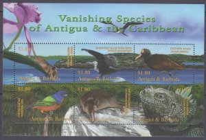 2001 Antigua and Barbuda 3555-3560KL Fauna - Birds 12,00 €