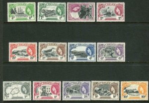 ST HELENA-1953-59  A lightly mounted mint set to 10/- Sg 153-165