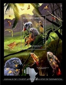 Guinea - Endangered Animals of West Africa - Souvenir Sheet - 7B-1813