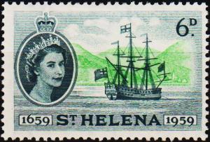 St.Helena. 1959 6d S.G.170 Mounted Mint