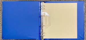 Schaubek Padded Stamp 6 Ring Binder Album USED