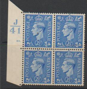 GB George VI  SG 489 MM _ Control J41 Cyl 69 Dot 