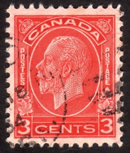 1932, Canada 3c, George V, Used, XF/Sup, Sc 197