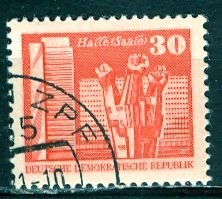 Germany DDR; 1981: Sc. # 2076: O/Used Small CTO Single Stamp