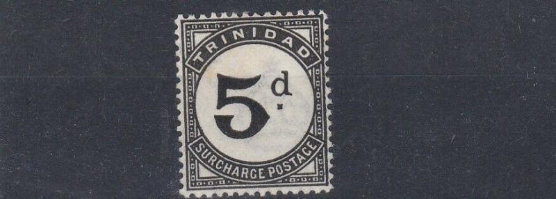 TRINIDAD & TOBAGO  1944   S G D22  5D  BLACK    POSTAGE DUE  MH  CAT £40 