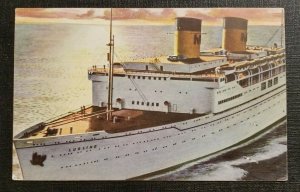 1967 Picture Postcard Steamer Lurline Agawam MA to Clear Spring MD