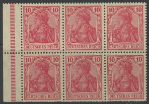 Germany 83g MH1 ** mint NH first German booklet pane  (2209 577)