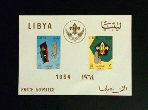 Libya Stamps: 1964 Boy Scouts Issue #253a; Souvenir Sheet/2; MNH