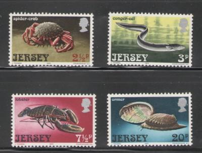 Jersey Sc 91-4 1973 Sea Life stamps mint NH