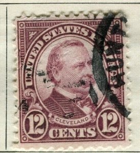 USA; 1920 early Presidentail definitive series issue fine used 12c. value