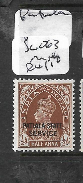 INDIA PATIALA (P2701B) KGVI  1/2A  SERVICE SG 063  MNH