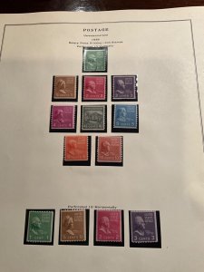 Stamps US Scott #839-51 hinged