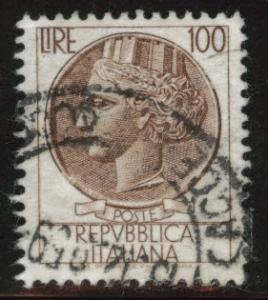 Italy Scott 787 used 1959 17x21mm perf 14 stamp