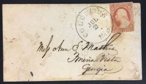 11 3c Washington Used on POST COVER