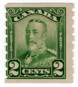 (I.B) Canada Postal : 2c Green Coil (SG 287)