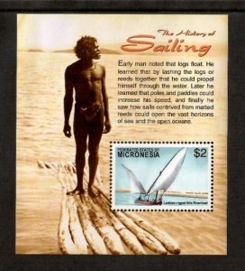 Micronesia 2005 - History Of Sailing - Souvenir Stamp Sheet Scott #653 - MNH