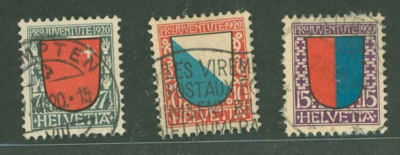 Switzerland #B15-B17 Used Single (Complete Set)