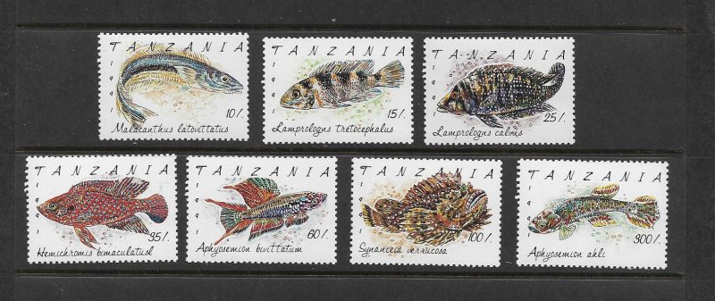 FISH - TANZANIA #816-22   MNH