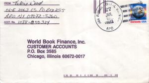 United States A.P.O.'s [25c] E Earth 1988 Air Force Postal Service APO 09072 ...