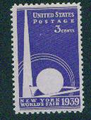 USA Scott 853 MNH** New York Worlds Fair 1939