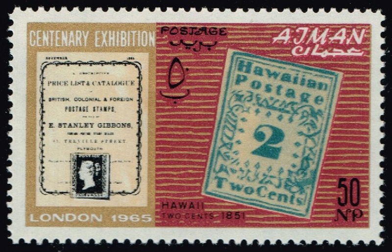 Ajman #41 Hawaii Missionary Stamp; Unused