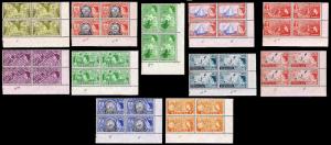 1953 BERMUDA #143-48, 150-53 & 155 COMMEMORATIVES - OGNH - VF - $57.80 (E#9806)