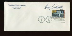 C76 1st Man on the Moon FDC Senator Barry Goldwater Free Frank Cachet (917 a)