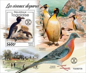 2024 04 - TOGO - EXTINCT BIRDS             1V  complet set    MNH **