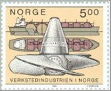 Norway Used NK 1110   Engineering school 5 Krone Multicolor