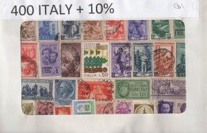 A Nice Selection Of 400 Mixed Condition Stamps From Italy.  #02 ITAL400b