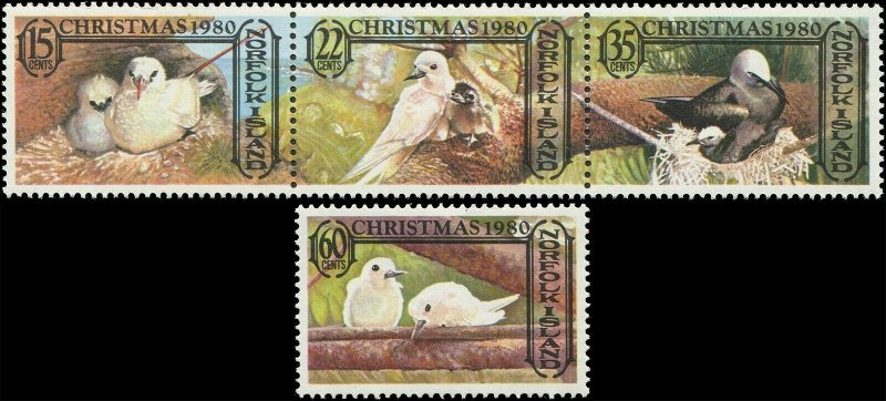 Norfolk Island 1980 Sc 275a, 276 Dove Christmas 