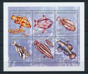 [26533] Guinea 2001 Marine Life Fish MNH  Souvenir Sheet