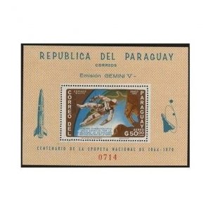 Paraguay 918a,918a imperf, MNH. Mi Bl.77-78. Edward White walking in space.1966.