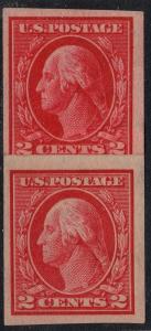 U.S. Scott #409 2-Cent Stamp - Mint NH Paste Up Pair
