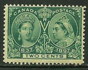 Canada # 52, Mint Hinge.