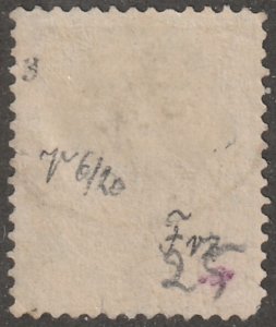 Belgium, Scott#46,  used, hinged, 20, blue