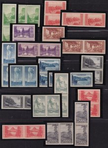 1935 National Parks Sc 756-765 FARLEY unused NGAI line pairs premium set (D9