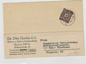 German Postal History Stamps Postcard Ref: R5131