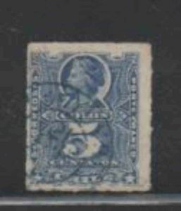 CHILE #28 1883 5c COLUMBUS F-VF USED b